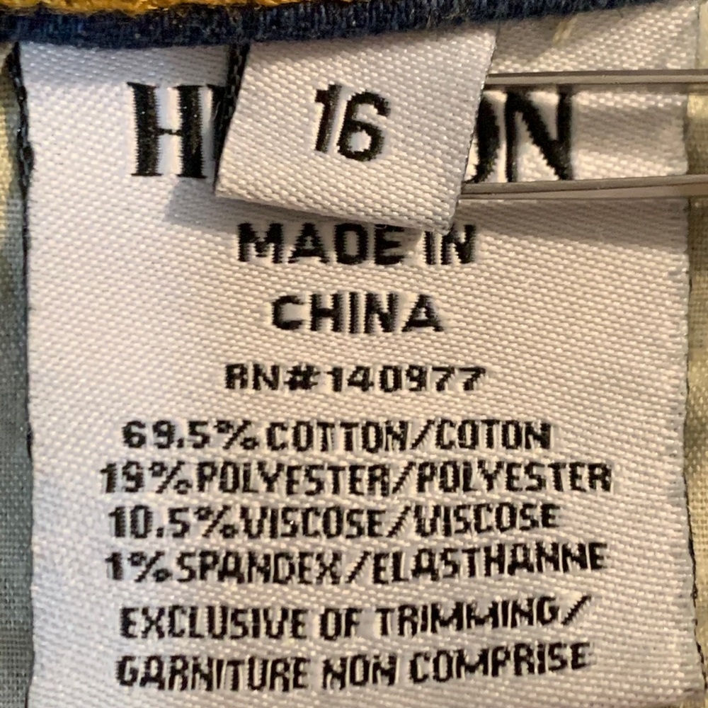Hudson Distressed Denim Jean Mini Skirt sz 16 - Picture 9 of 10